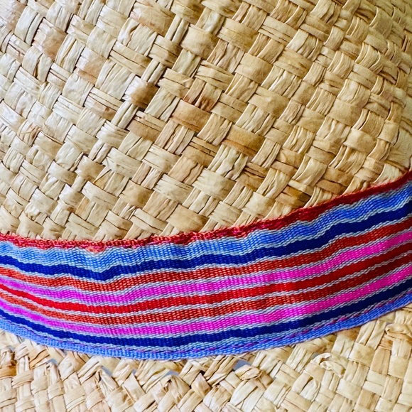 EPK Kids Straw Hat Fringe Brim with Colorful Band Size S - Picture 3 of 9